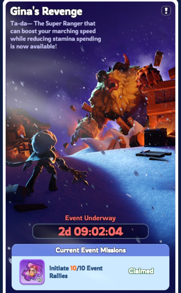 Whiteout Survival Gina's Revenge Guide - Mission