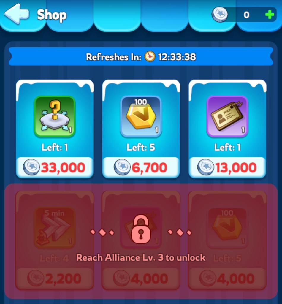 Whiteout Survival Alliance Shop