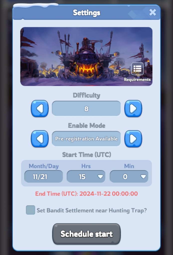 Whiteout Survival Crazy Joe Guide - Settings