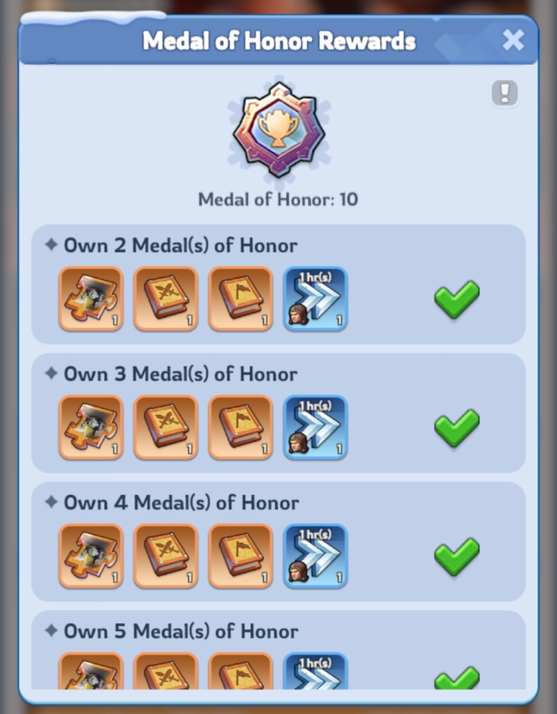 Whiteout Survival King of Icefield Medal of Honor