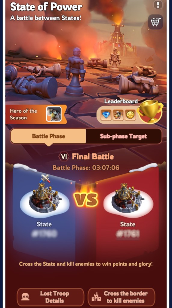 Whiteout Survival State of Power SvS Battle Phase